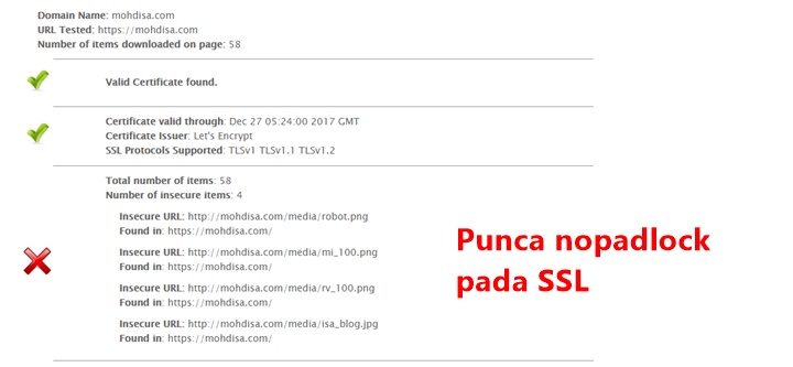 nopadlock ssl problem